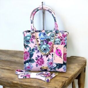 Betsey Johnson Floral Satchel